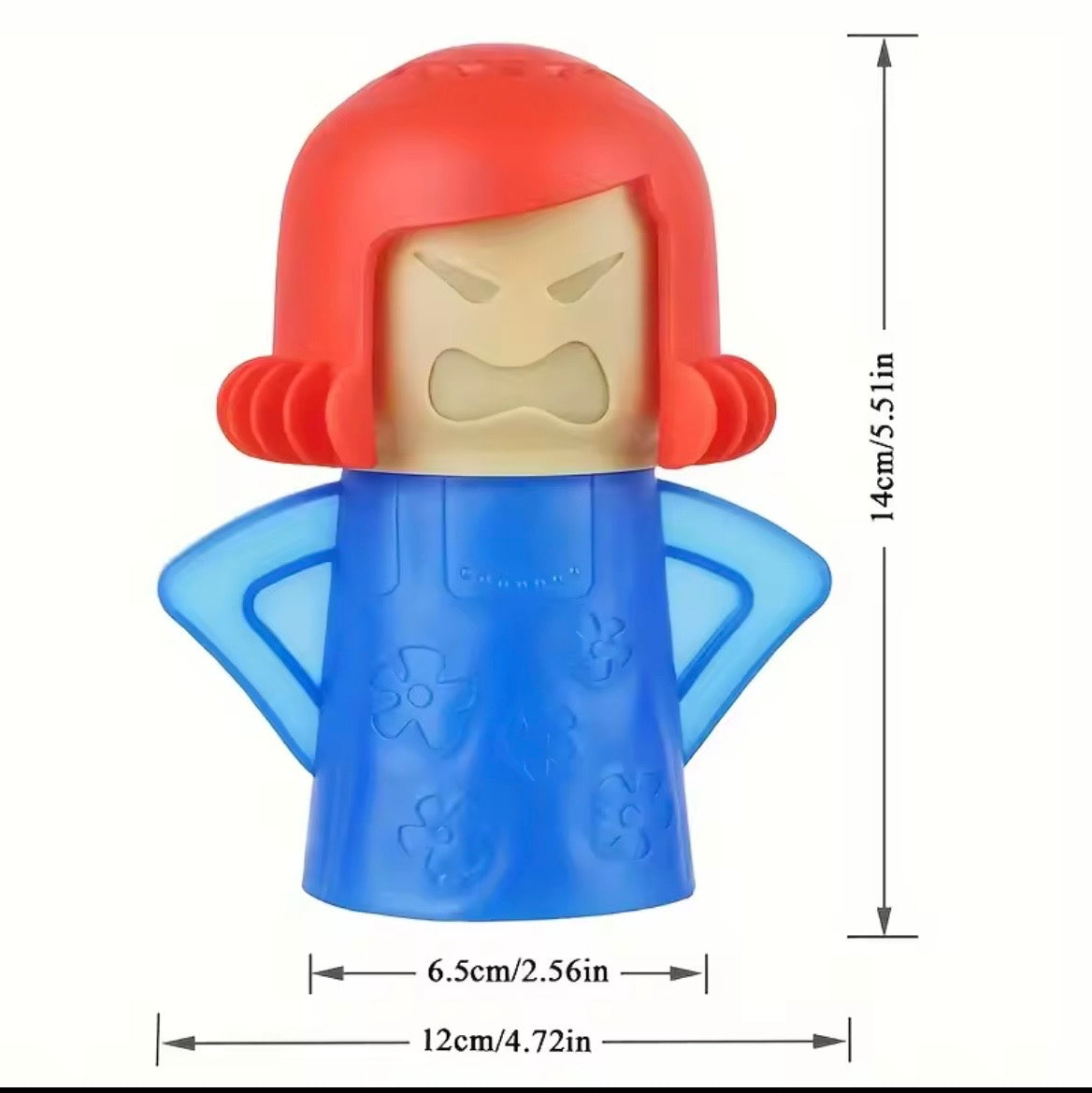 Limpieza por microondas para damas Angry Mama, limpiador a vapor, removedor, diseño de pulverización creativo, utensilios de cocina para cocina y oficina